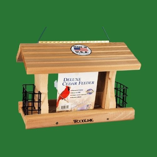 Woodlink Deluxe Cedar Bird Feeder with Suet Cages Model AT4